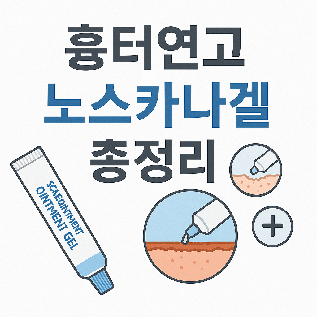 노스카나겔 흉터 사용법 실제후기 총정리 ✅