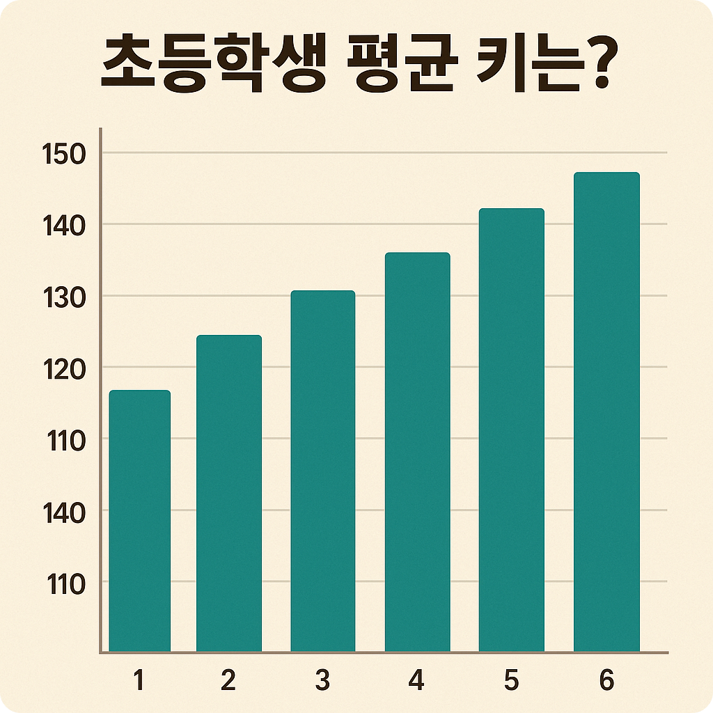 2025 초등학생 평균 키는 몇 cm 일까요?