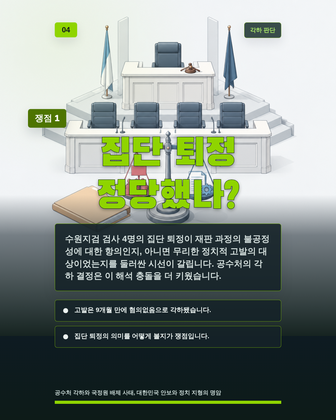 집단 퇴정 정당했나?