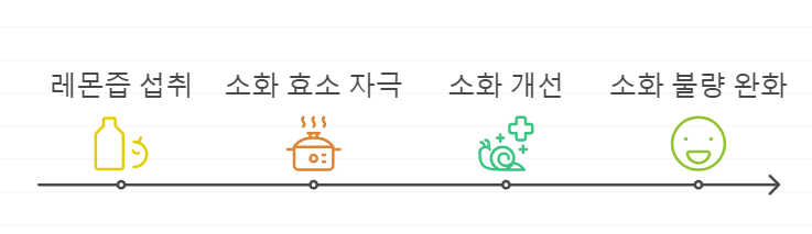 레몬즙 소화 개선