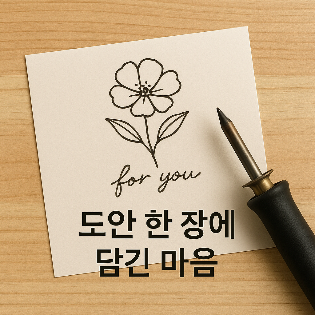 도안 한 장에 담긴 마음