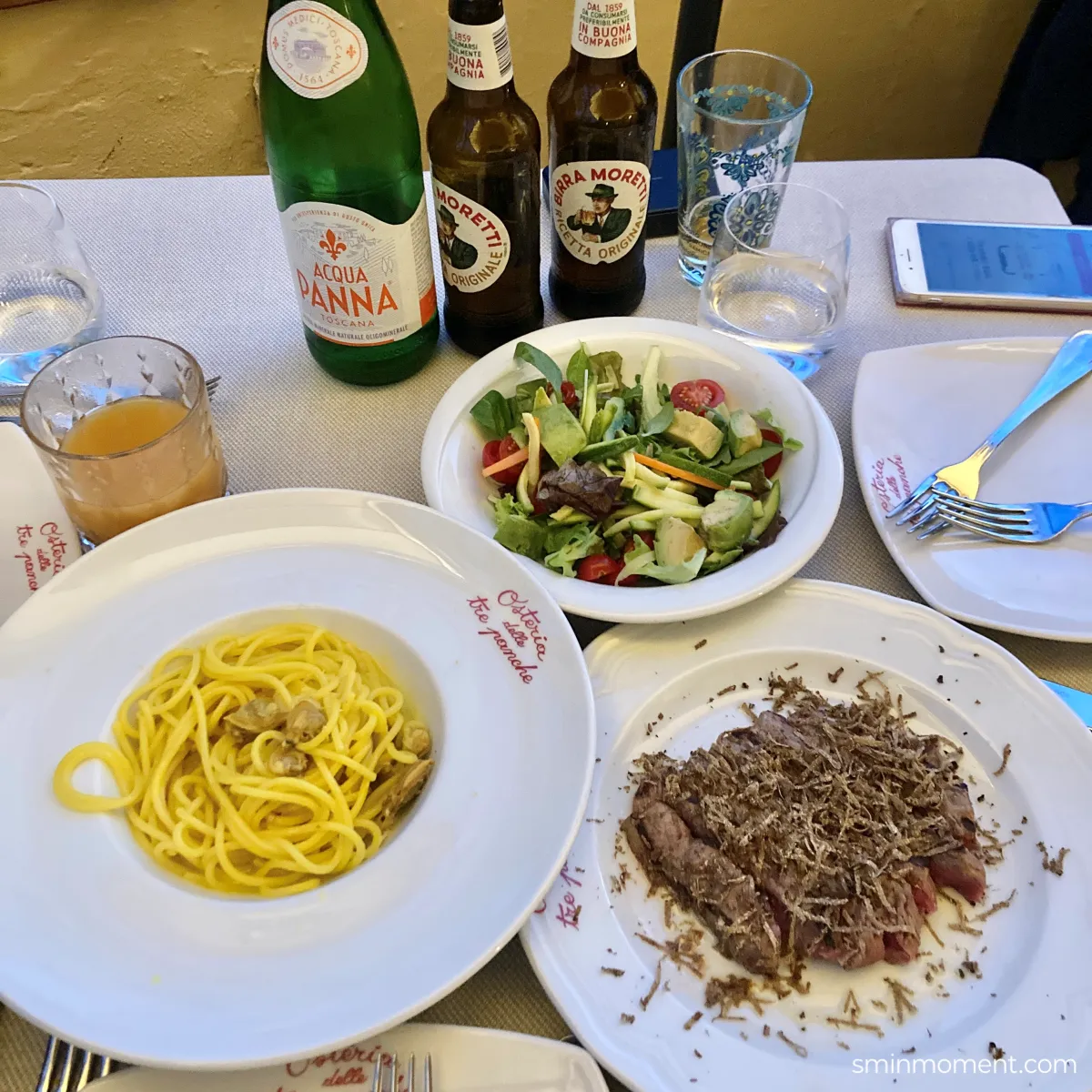 피렌체-오스테리아델레트레판케-메뉴사진