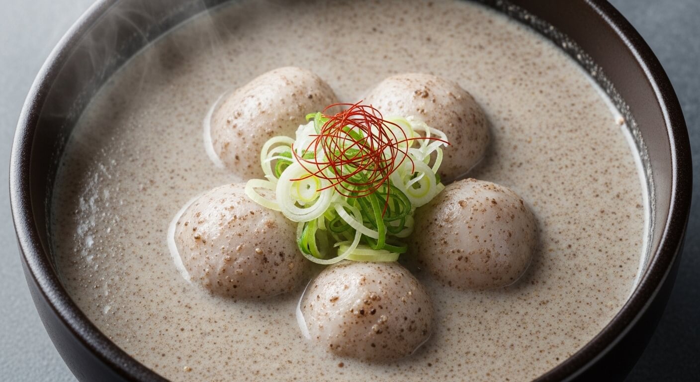 토란국 먹는 방법 부드럽게 끓인 토란 요리 완성 모습