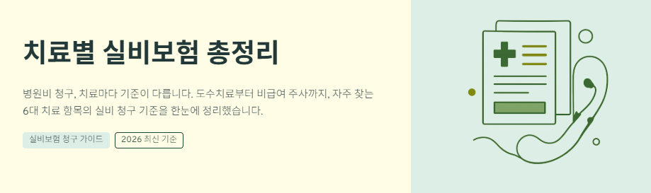치료별 실비보험