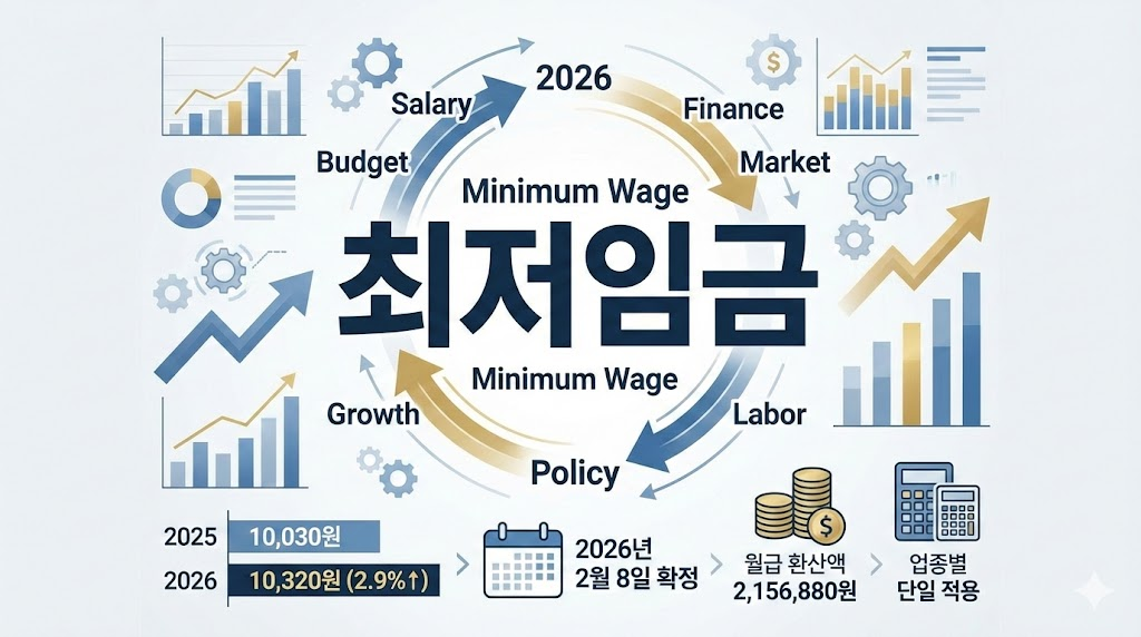 2026년 대한민국 최저임금 시급 알바