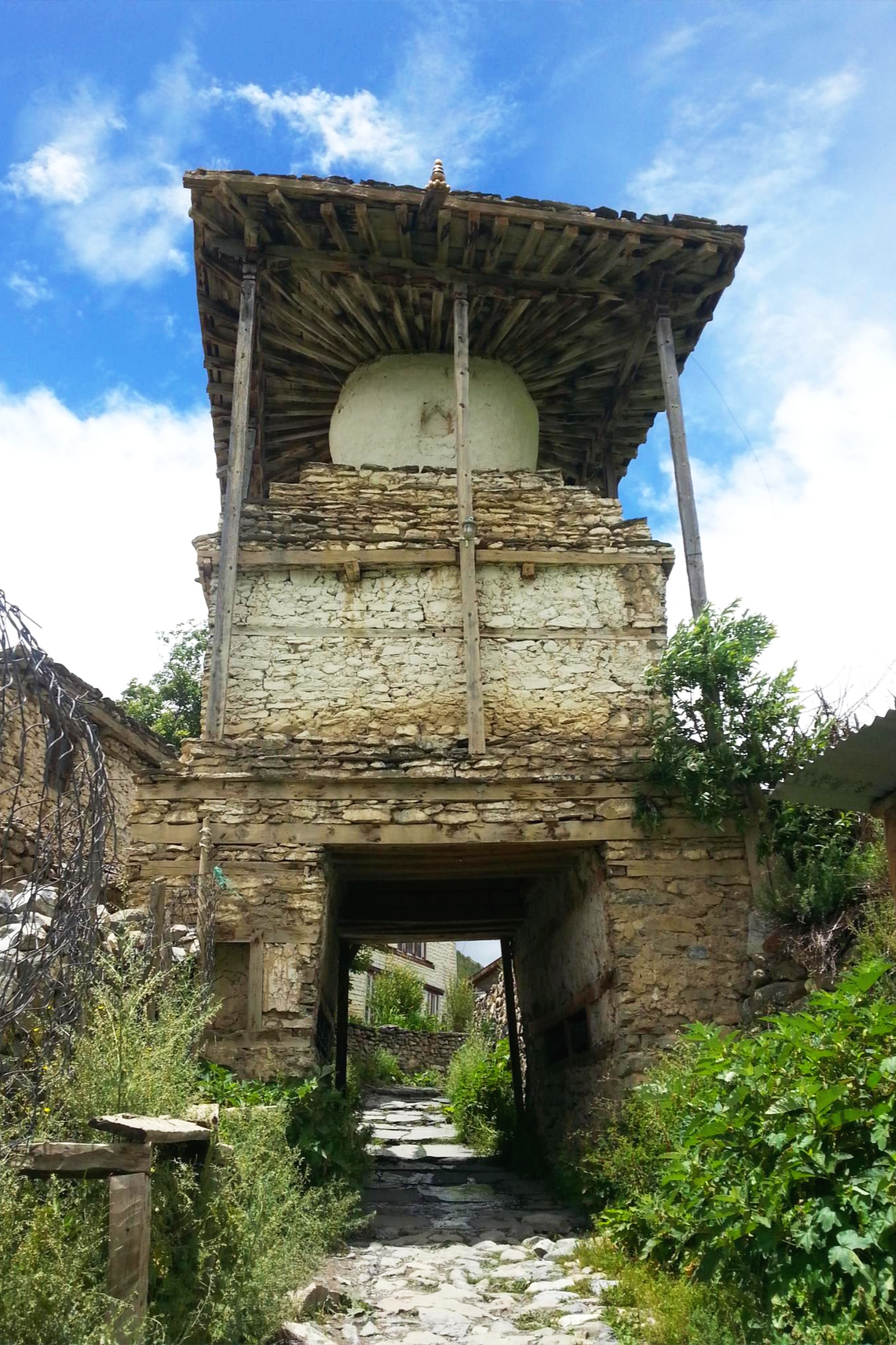 네팔 안나푸르나 돌탑