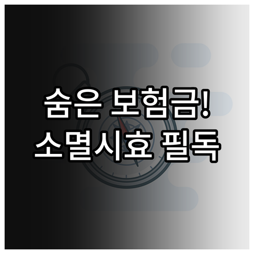 잠자던 숨은보험금 찾는 법 소멸시효와..