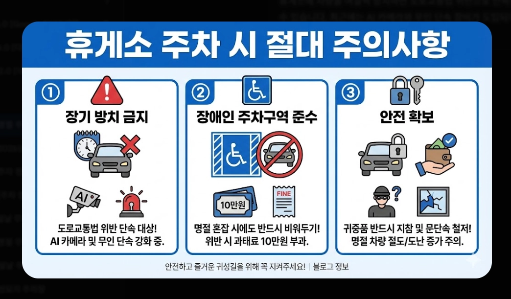 명절 주차비 절약하는 법(2026년, 설 명절, 공영주차장)(+ 통행료 무료)