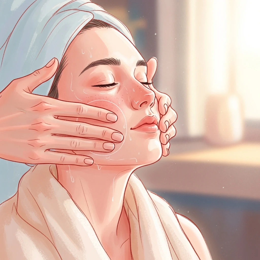 부드러운 얼굴 마사지