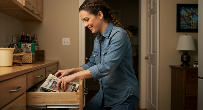 추천 천연 제습제: 신문지