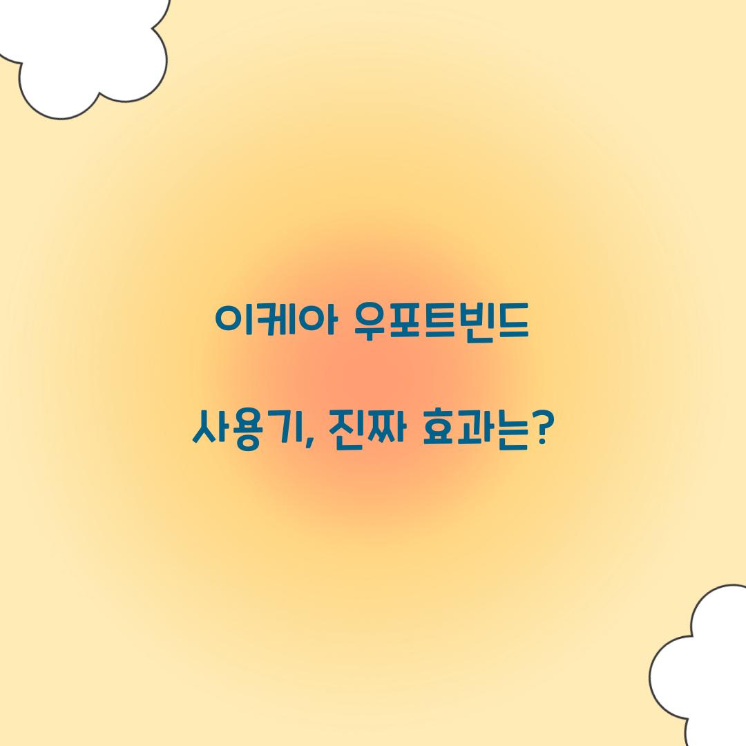 이케아 우포트빈드 사용기