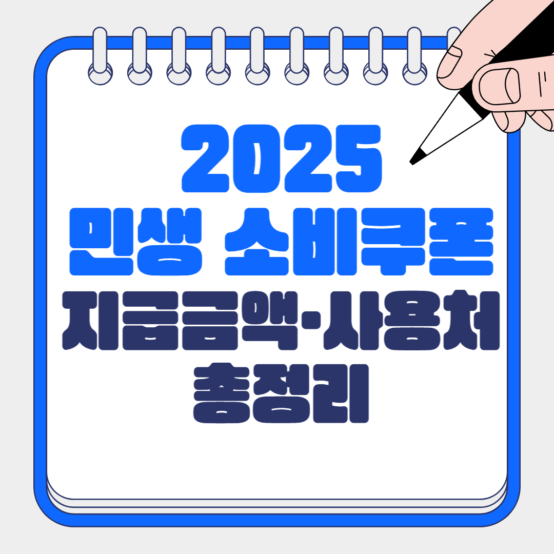 민생 소비쿠폰 지급금액 사용처