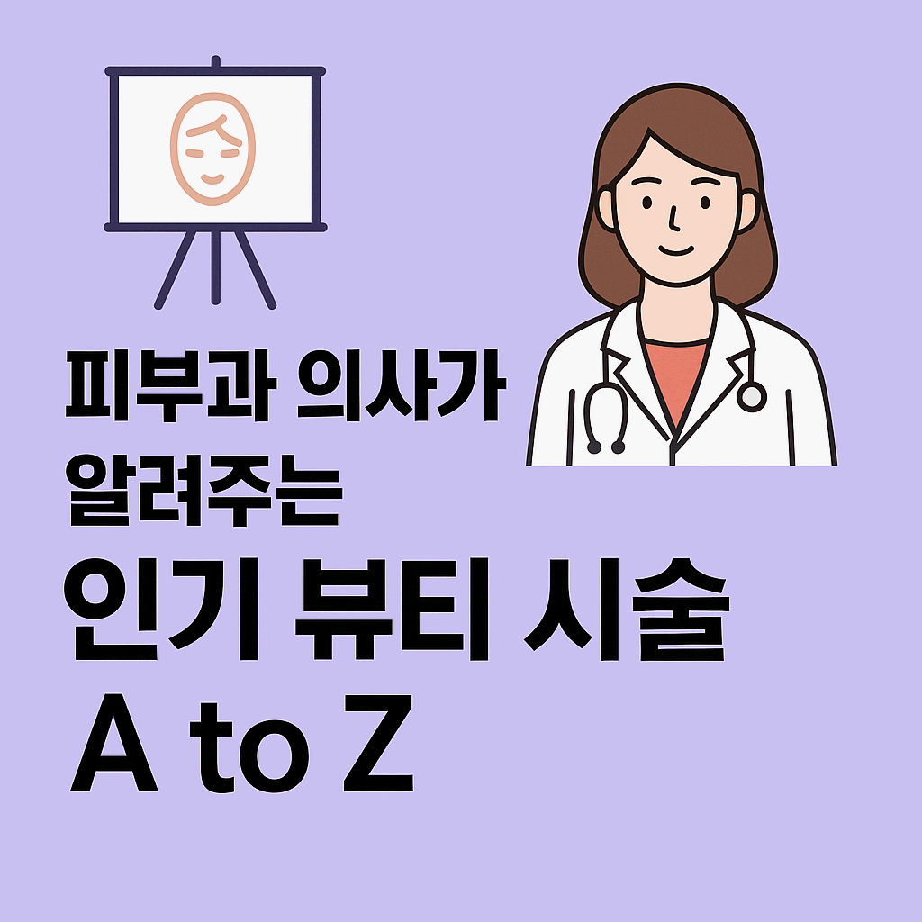 피부과 의사가 알려주는 인기 뷰티 시술 A to Z