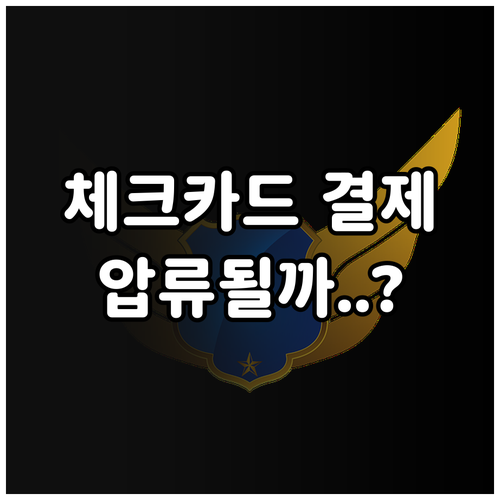 압류방지통장 체크카드 결제 시 압류 ..