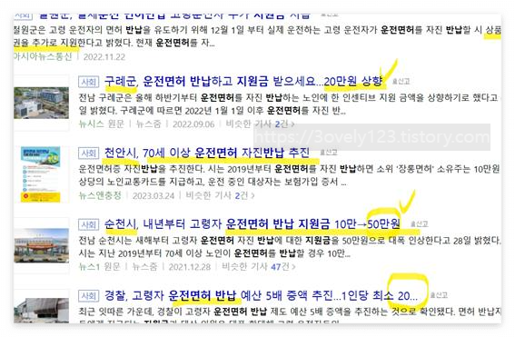 만 65세 이상 노인지원금