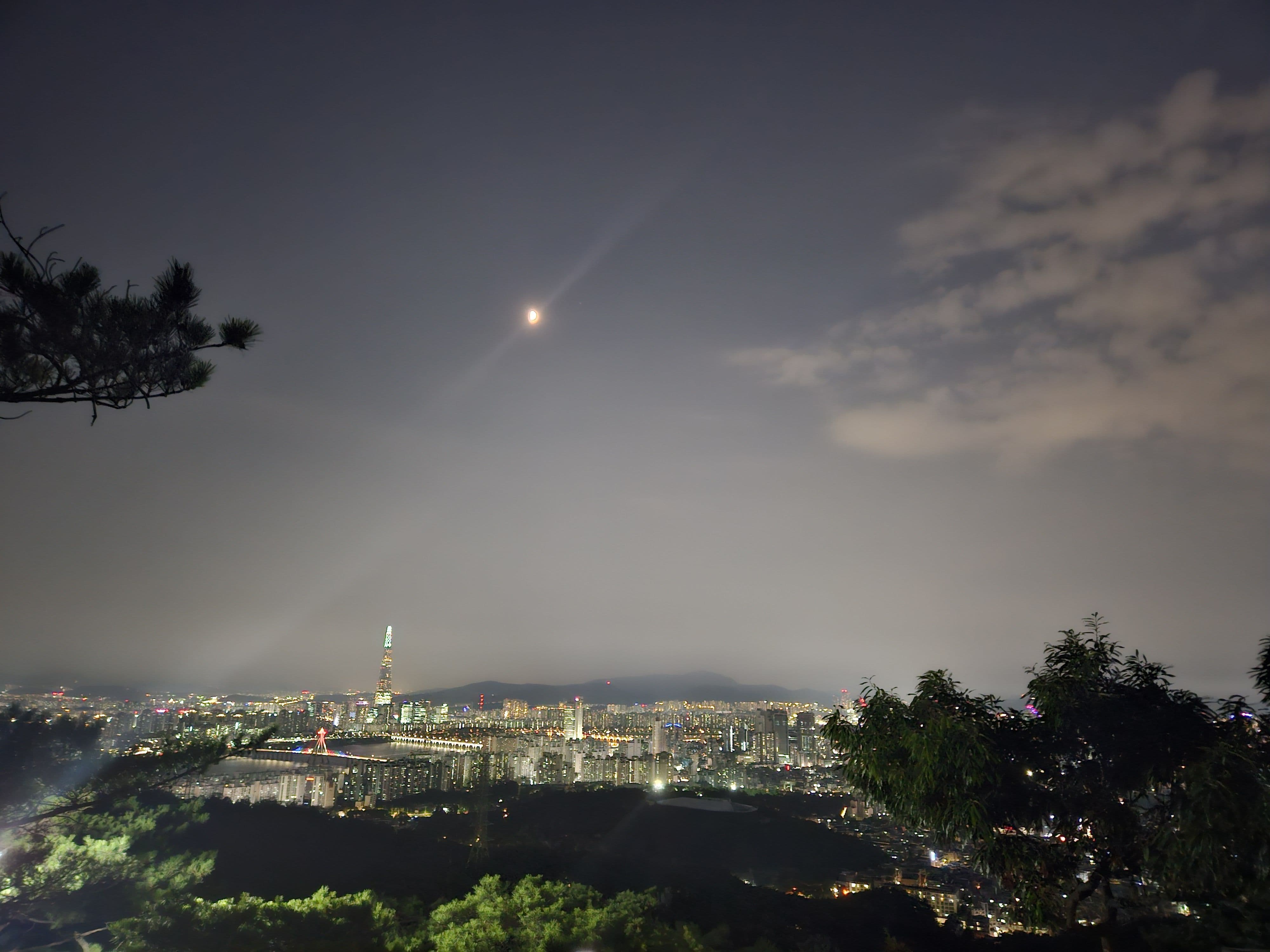 아차산 야경