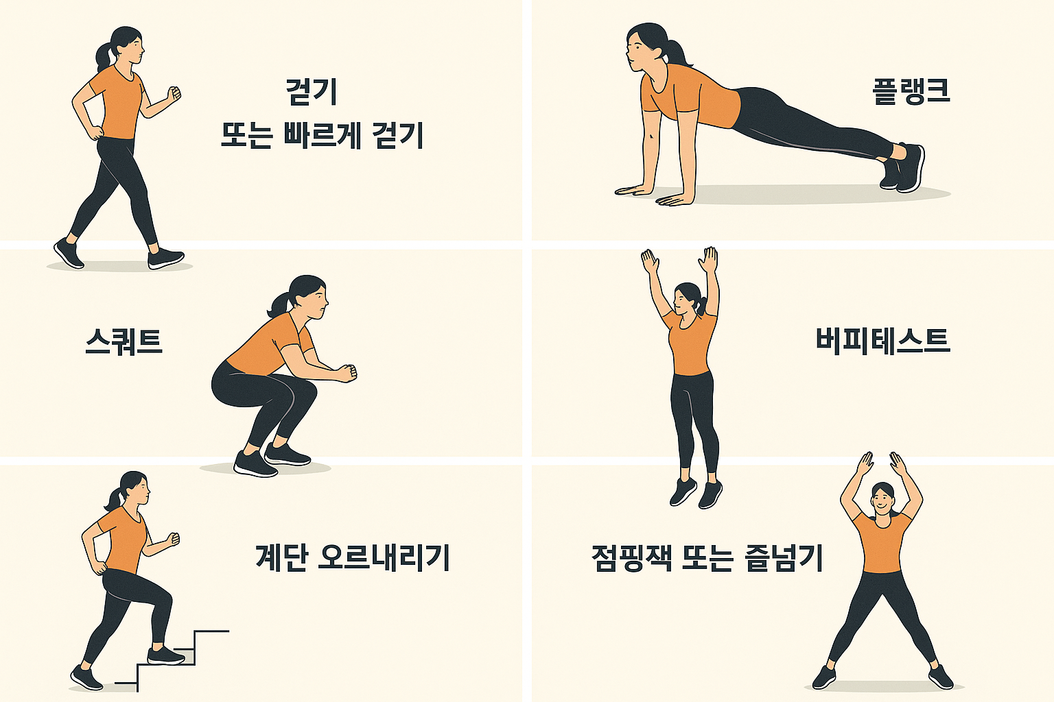 건강을 위해 꼭 해야 하는 운동 사진