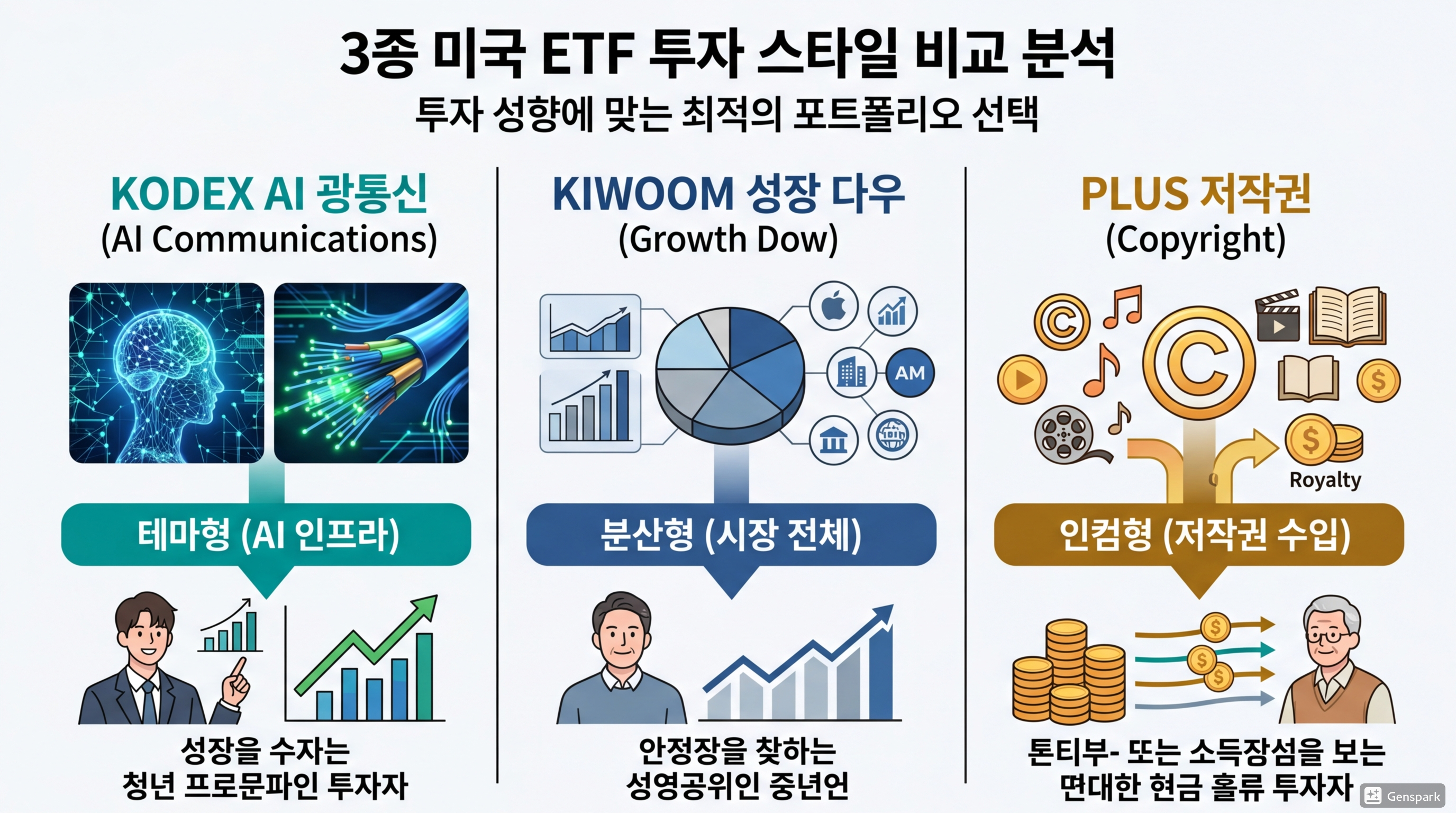 3개 ETF 핵심 비교