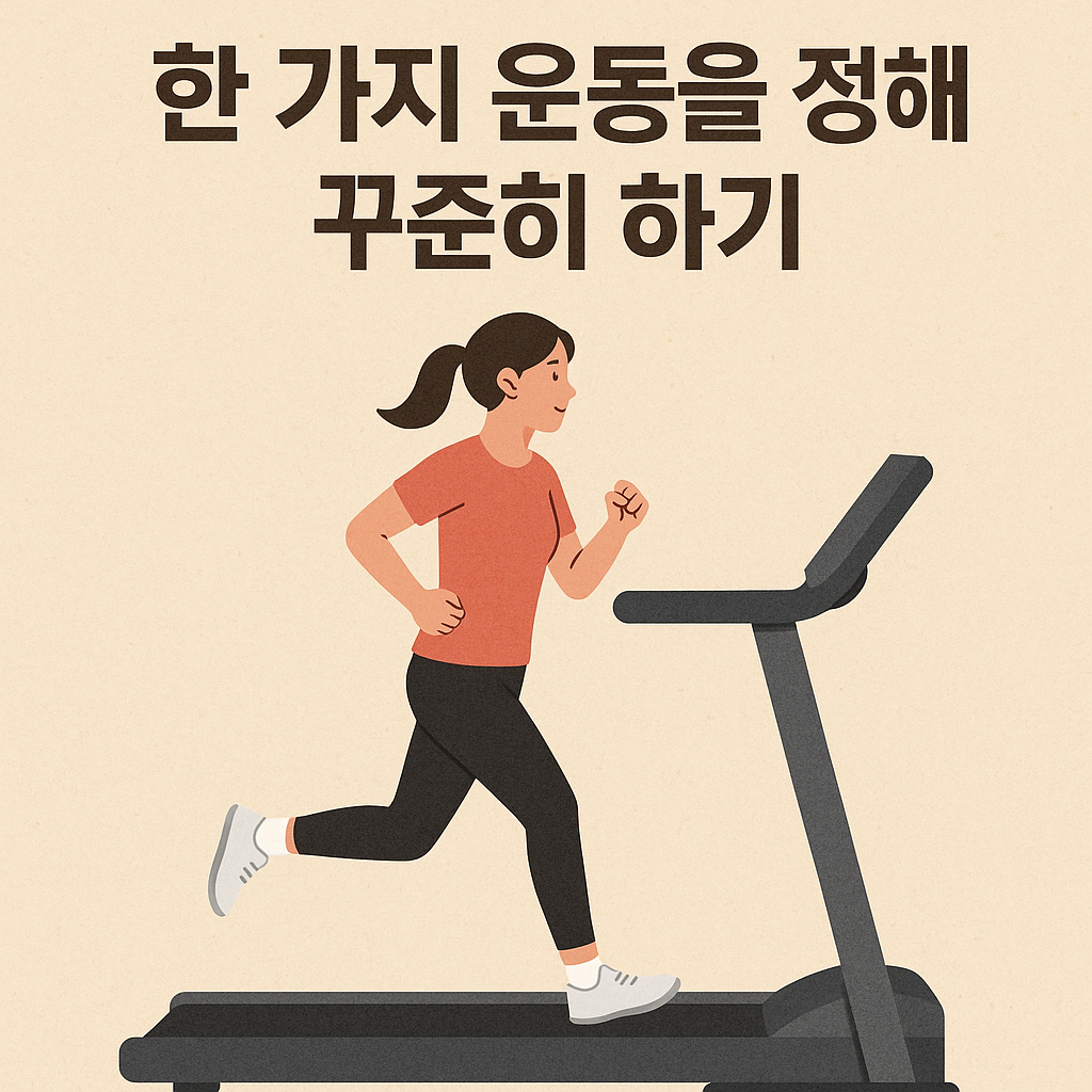 한 가지 운동을 정해 꾸준히 하기