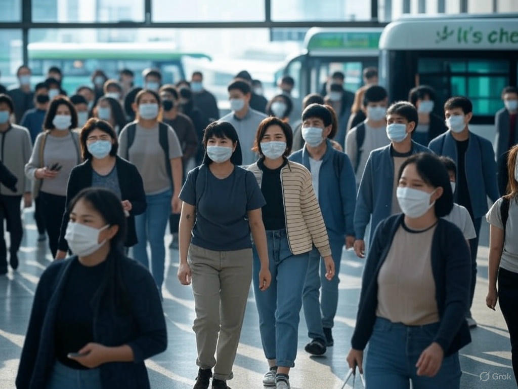 대중 교통 이용