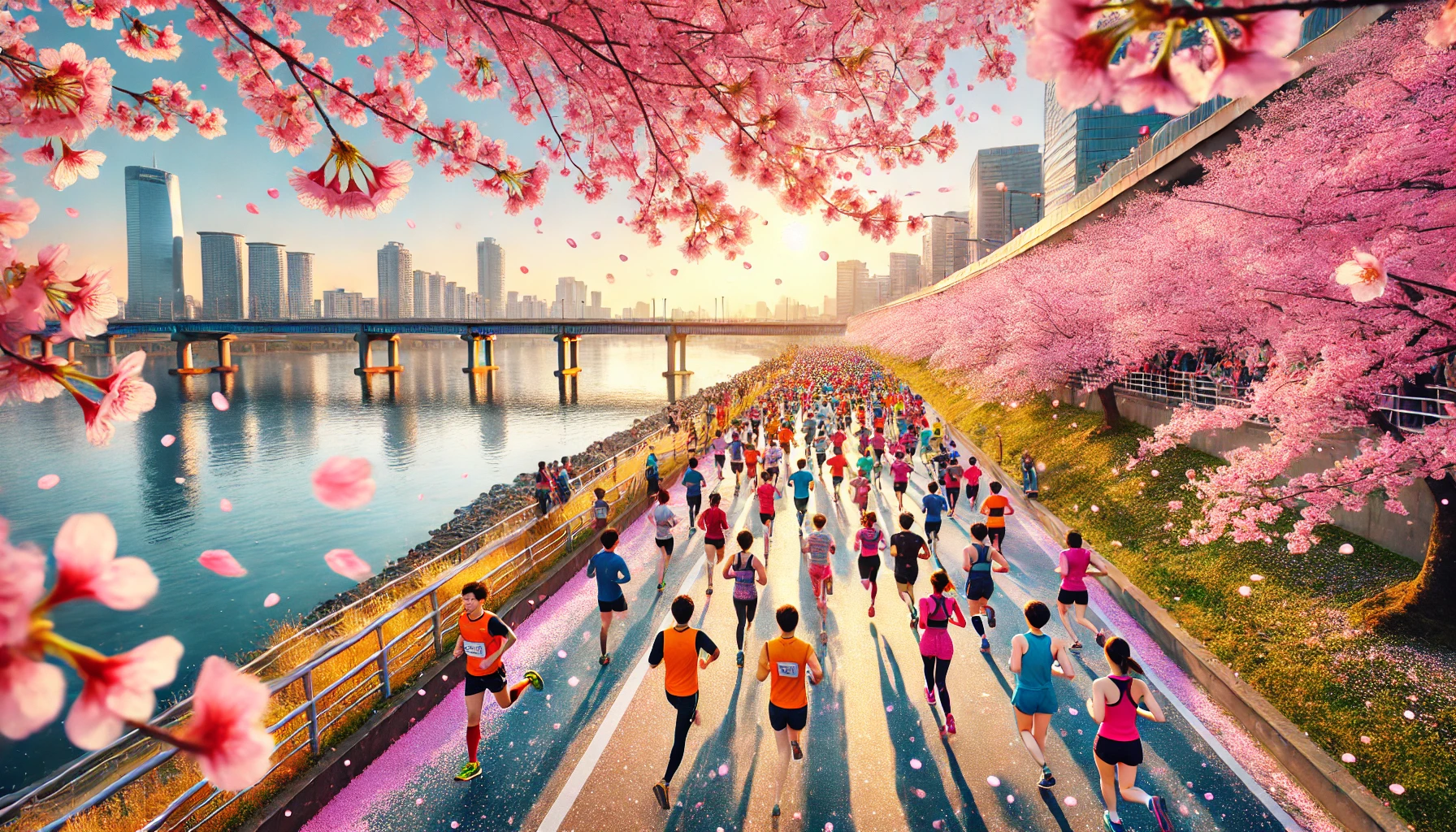 한강 벚꽃마라톤 2025, 설레는 봄과 함께 달려볼까요?