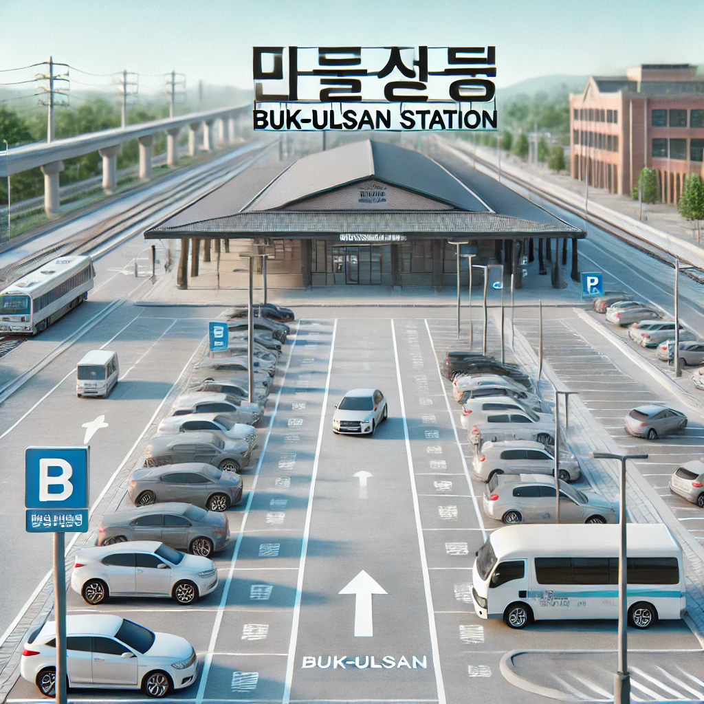 북울산역 주차장 AI 이미지