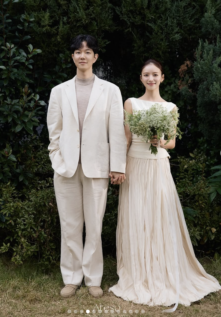 김지영 남편 윤수영 결혼 화보 촬영 사진