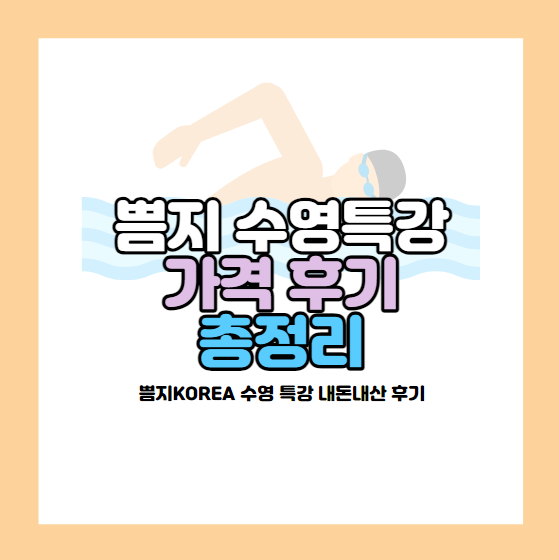 쁨지 수영 특강 가격