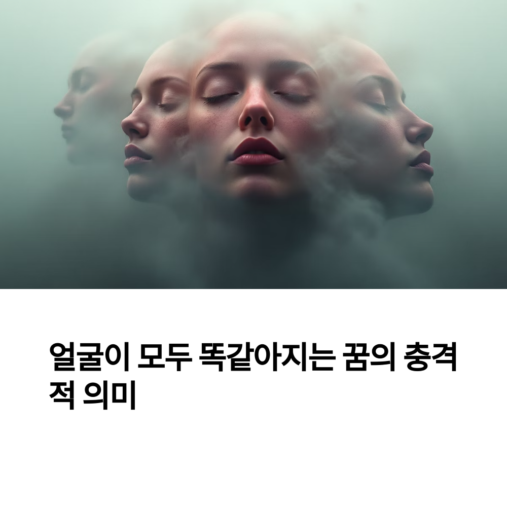 사람들의 얼굴이 같아지는 꿈 썸네일