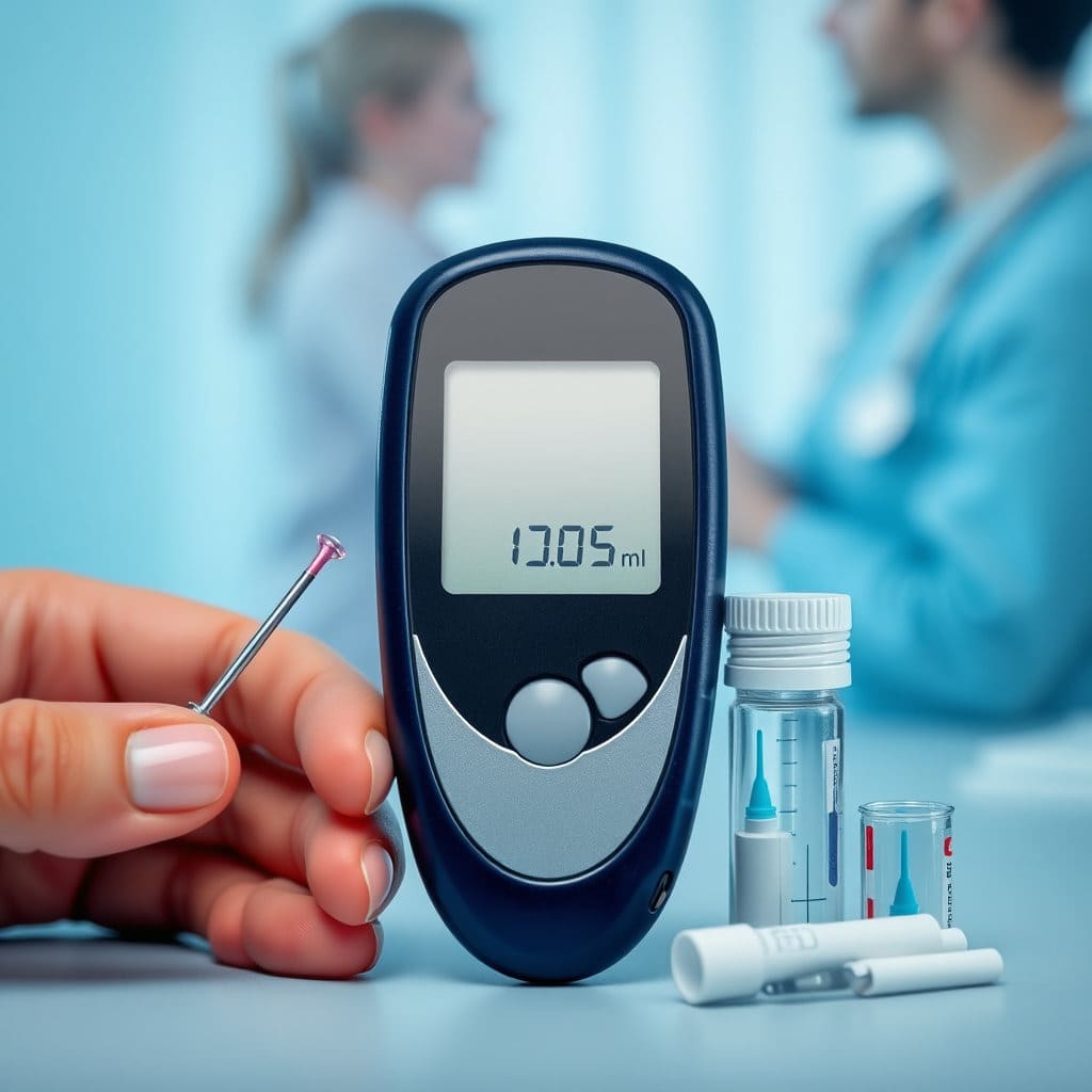 당뇨병 진단의 가장 정확한 방법은 혈당 검사임을 강조하며, 자가 혈당 측정의 중요성을 보여줍니다 . 이는 독자에게 건강 검진의 필요성을 전달하는 데 효과적입니다.