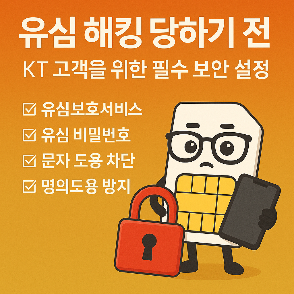 유심 해킹 당하기 전에: KT 고객을 위한 필수 보안 설정