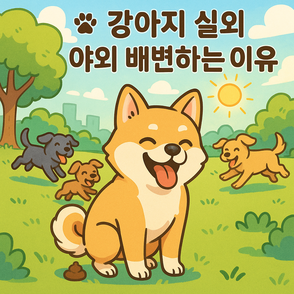 🐾 개 반려견 강아지 실외 야외 배변하는 이유