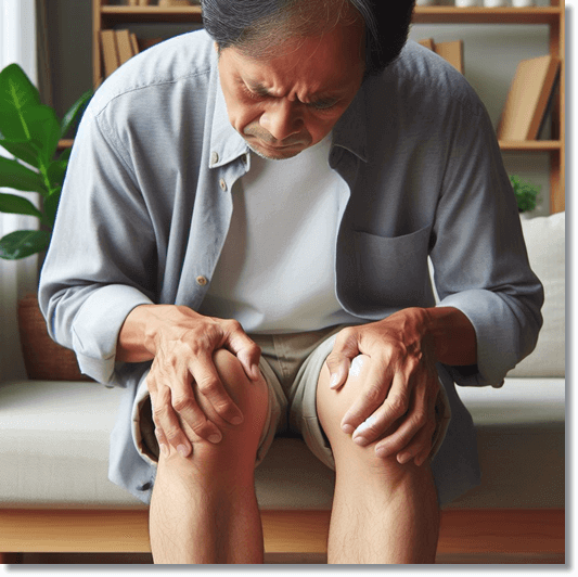 다리 관절염이 심한 노인