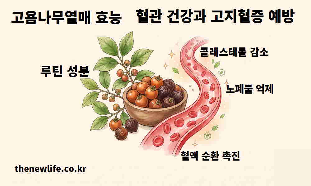 고욤나무열매 효능 혈관 건강 고지혈증 예방