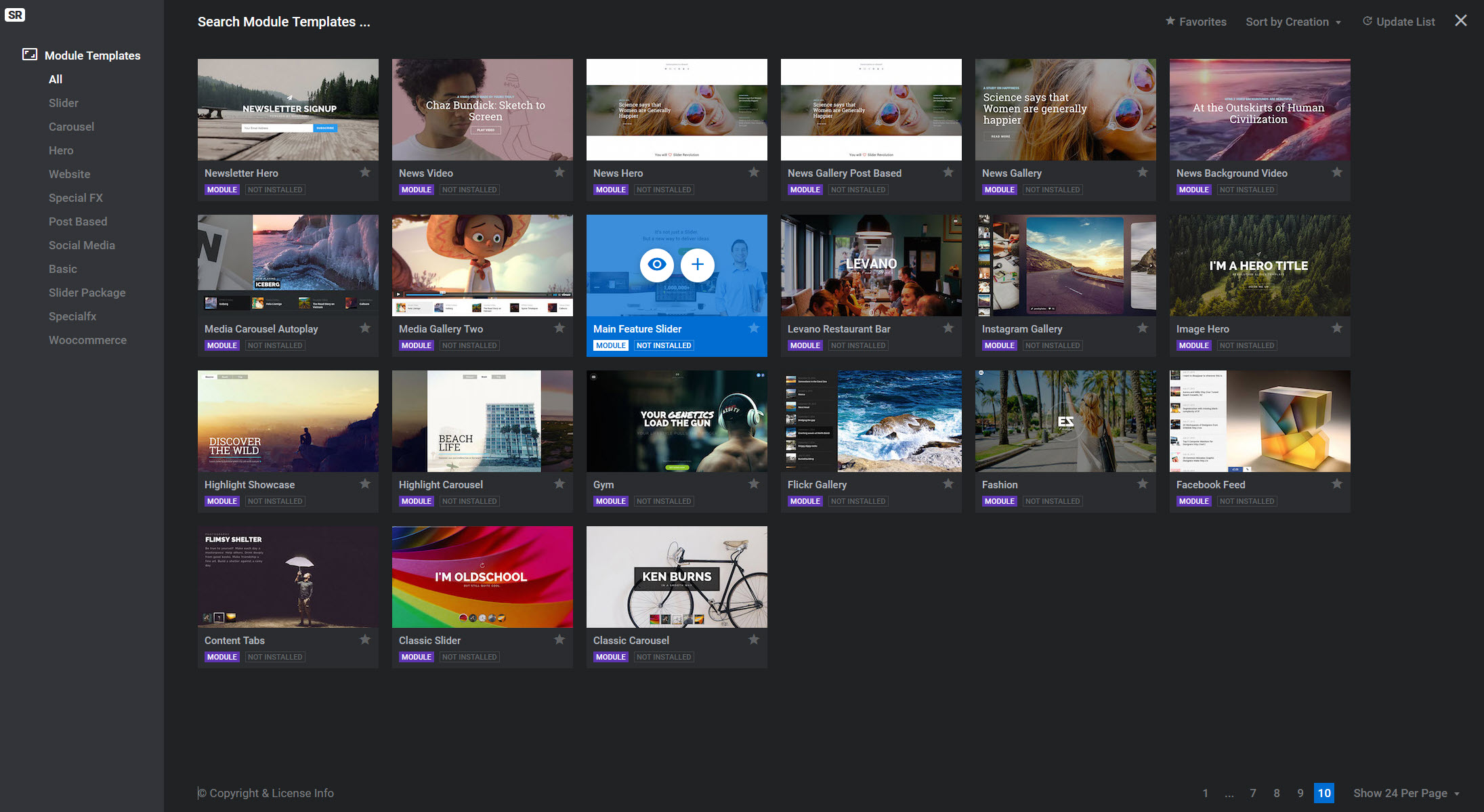 워드프레스 슬라이더 레볼루션(Slider Revolution) 템플릿 - 현재 이용 가능한 슬라이더 템플릿 10