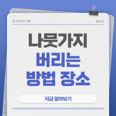 나뭇가지-버리는-방법-장소