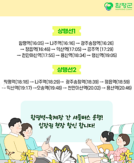 함평나비대축제KTX