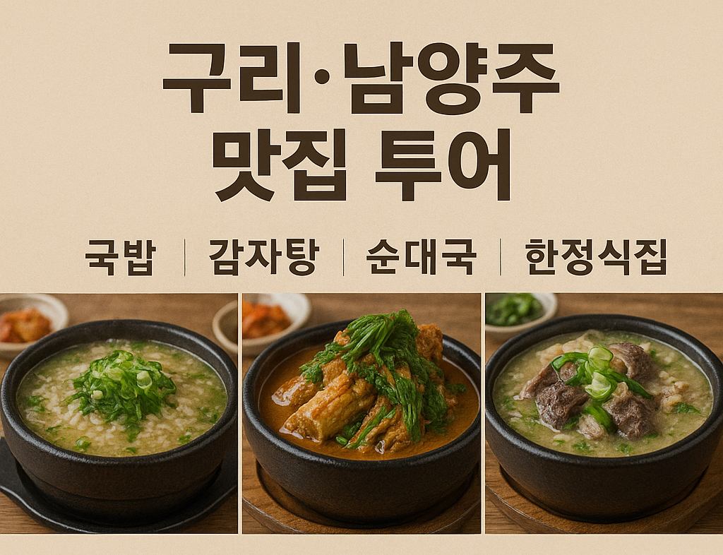 구리·남양주 맛집 투어 (가을여행, 맛집지도, 숨은식당)