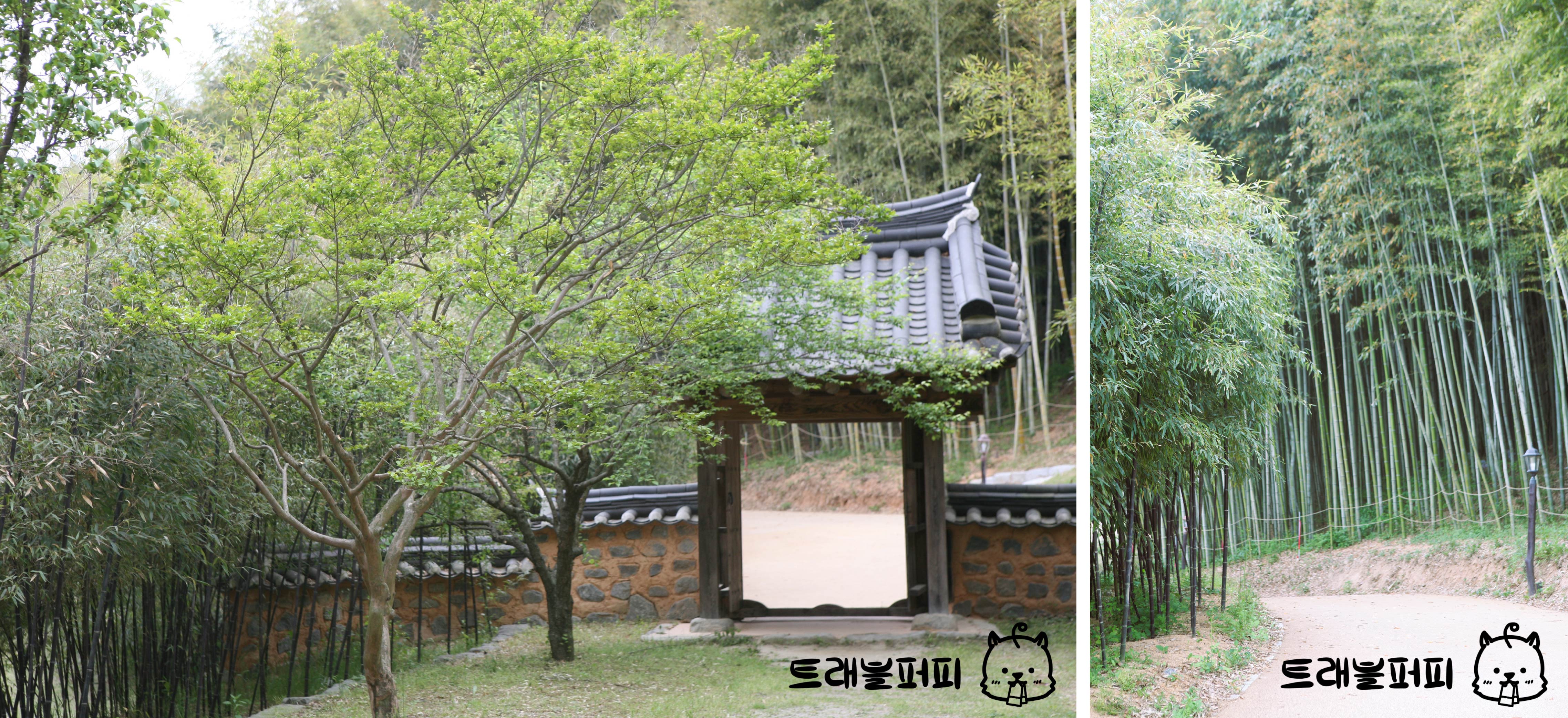 사군자 정원 입구.