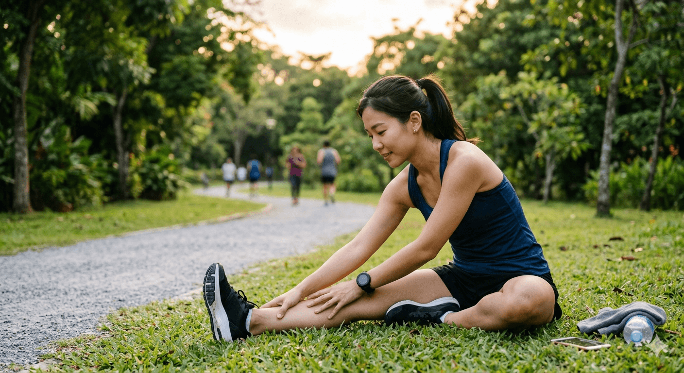 러닝 후 쿨다운, 스트레칭