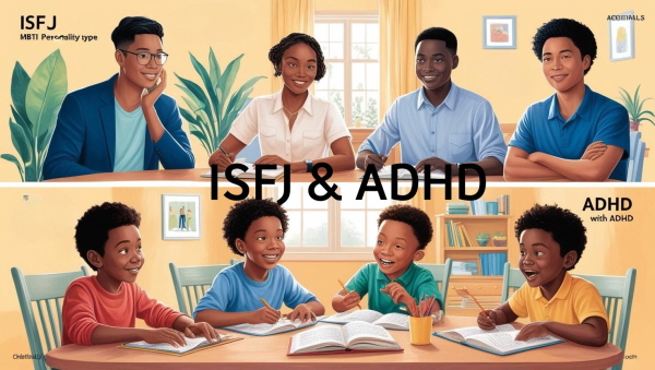 ISFJ 자녀가 ADHD를 가졌을 때 보이는 일반적인 특징에 관한 그림