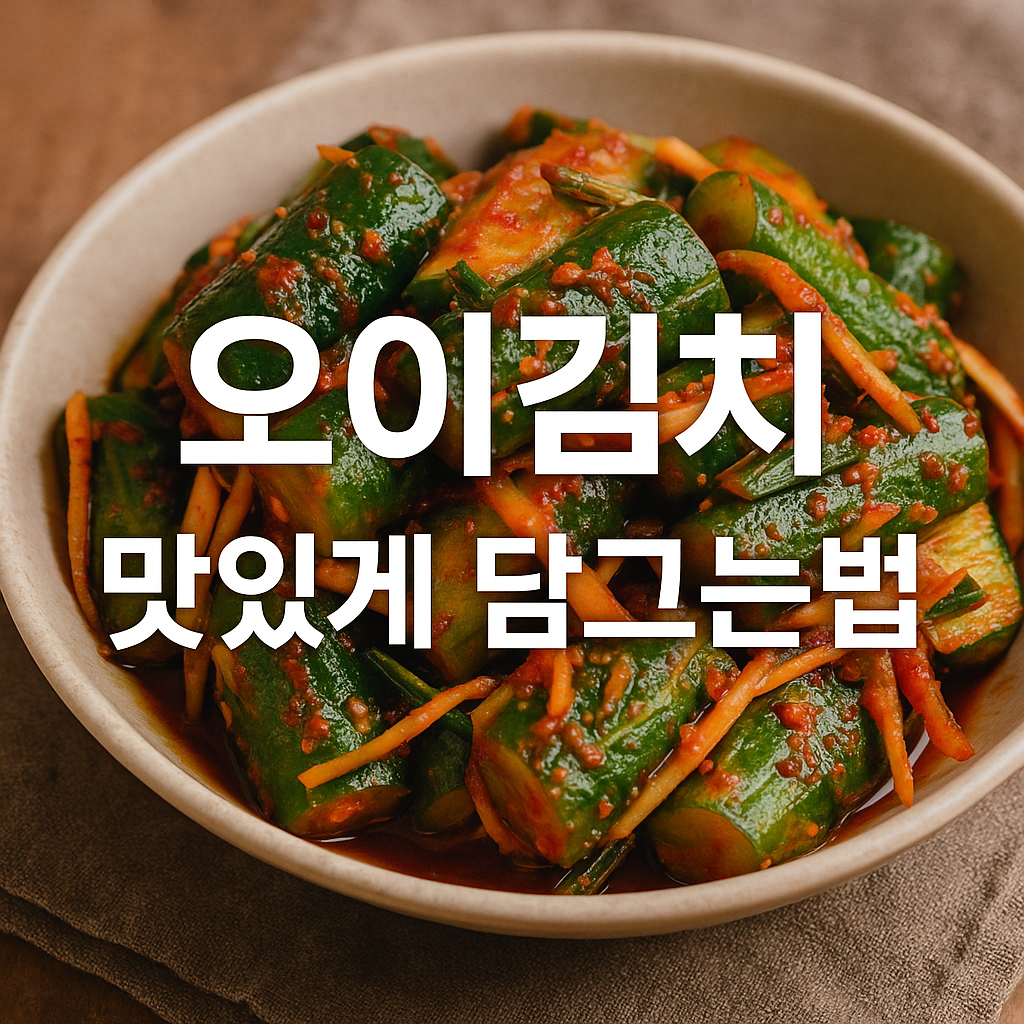 오이김치 맛있게 담그는법