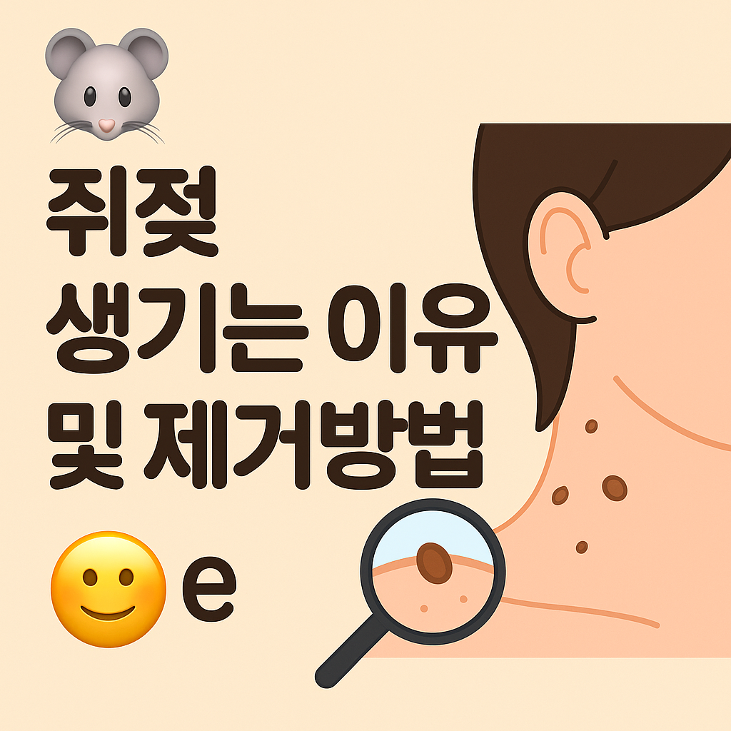쥐젖 생기는 이유 및 제거방법