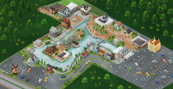 초콜릿 마을-실제-지도-사진