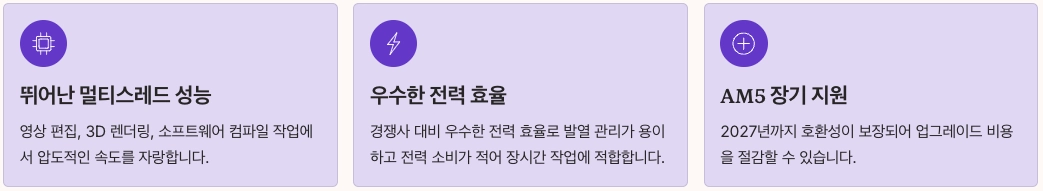 AMD CPU가 시장을 선도하는 이유 내용 정리