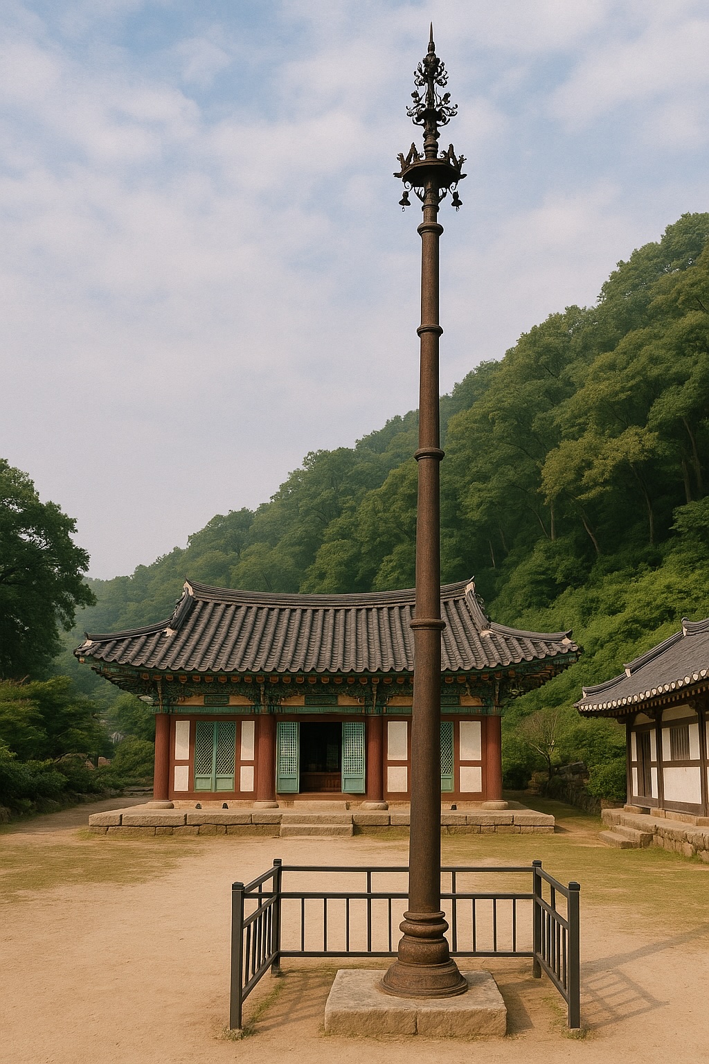 공주 갑사 철당간 이미지