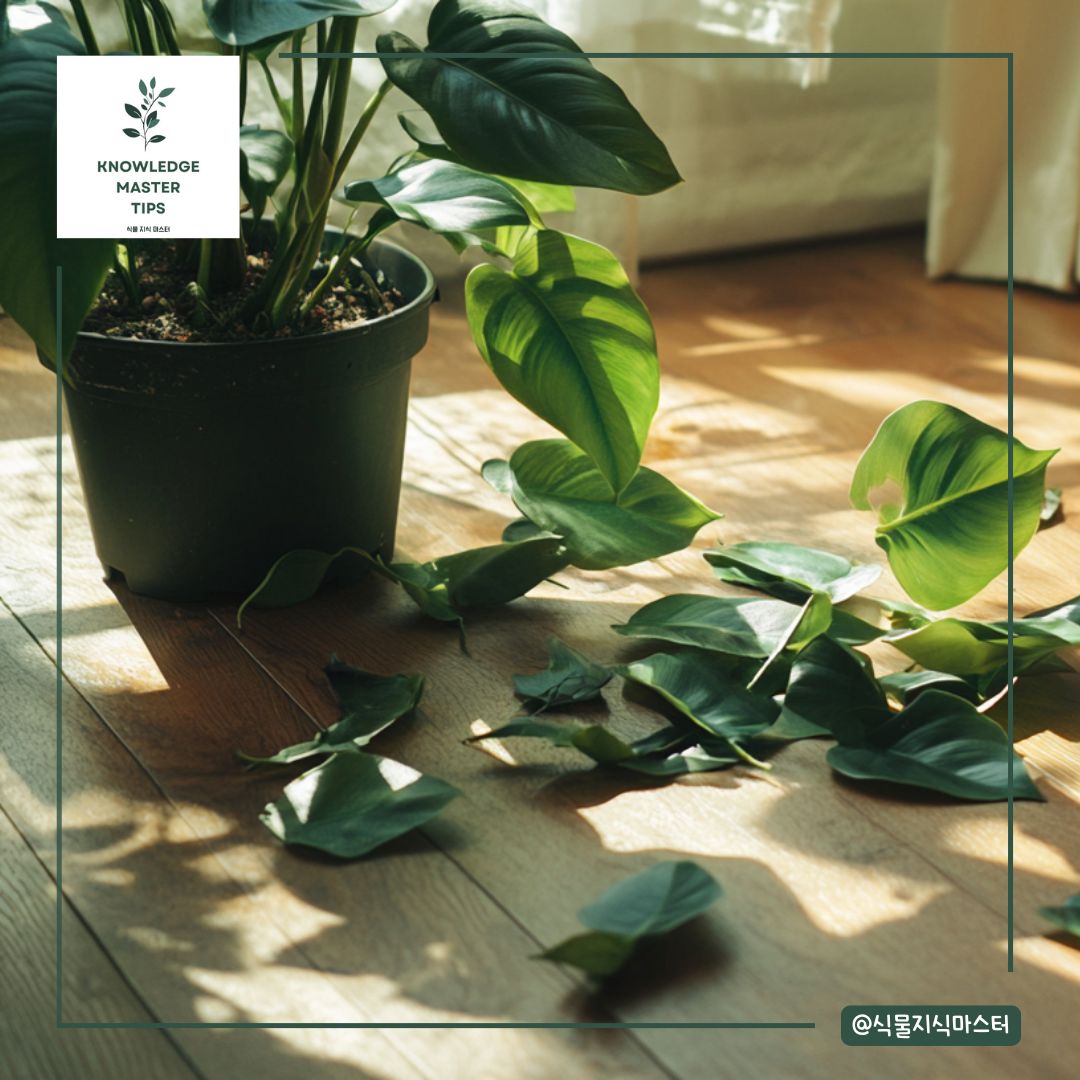 잎이 떨어지는 현상