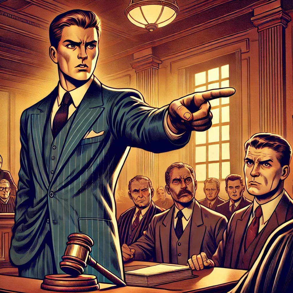 미국 드라마 중 법정 드라마를 연상시키는 그림