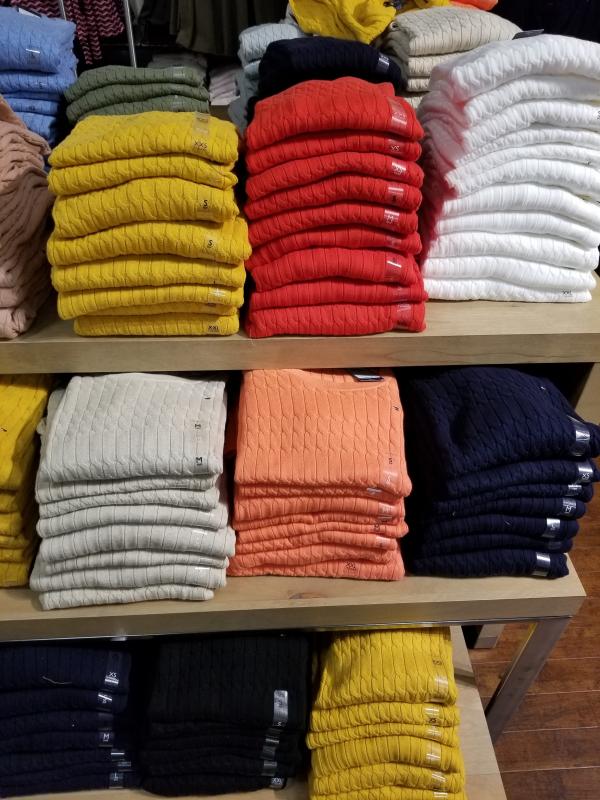 타미힐피거 라운드 케이블 니트