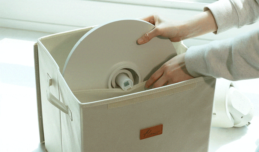 한일 통세척 선풍기 전용보관함에 쏙~